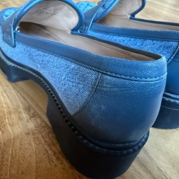 Coach Leah Quilted Denim Loafer - 8.5 - Picture 5 of 12